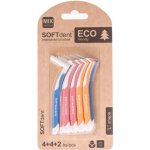 SOFTdent Mezizubní kartáček ECO zahnutý MIX 10 ks – Zboží Dáma