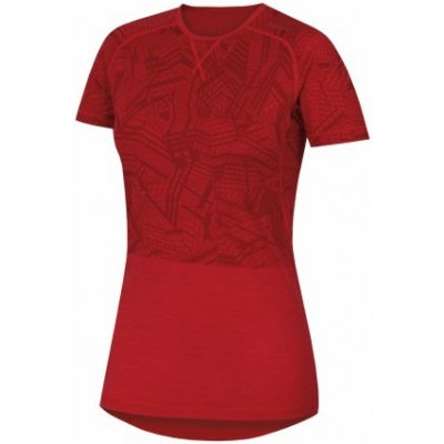 Husky merino 100 Short Sleeve červená – Zboží Mobilmania