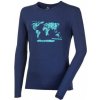 Pánské sportovní tričko Progress Vandal SVĚT triko dlouhým rukávem bambusem tm. modrá