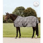 Síťovaná deka Zebra proti hmyzu s křížovým zapínáním černá bílá – Zboží Dáma
