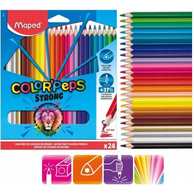 Maped 9862 Color'Peps Strong pastelky 24 ks – Zboží Živě