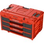 QBrick One Drawer 3 Toolbox 2.0 Red Ultra HD Custom Box plastový s organizérem 2 zásuvky 587 x 380 x 340 mm P90722 – Sleviste.cz