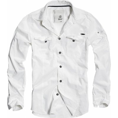 Brandit slim fit shirt bílá – Zboží Mobilmania