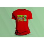 Sandratex dětské bavlněné tričko Minecraft 1., červená – Sleviste.cz