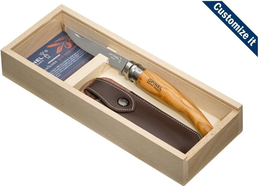 Opinel VR N°10 Inox 10 cm (dárková sada)