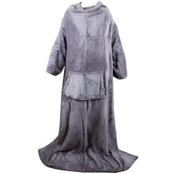 Verk Fleecová deka s rukávy 140x200 cm šedá