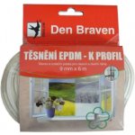 Den Braven Těsnění EPDM- K profil bílý 9x4x6m Mappy (E) – Sleviste.cz