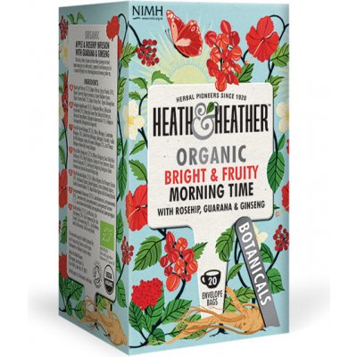 Heath & Heather Organic Morning Time Guarana & Ginseng 20 sáčků