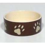 Trixie Miska keramická pes s béž.tlapkami 0,8 l 16 cm – Zbozi.Blesk.cz