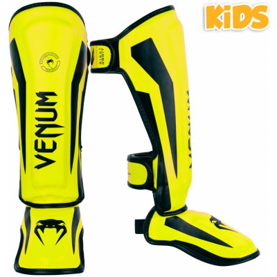 Venum chrániče holení Elite Kids - Black/Neo Yellow – Zboží Dáma