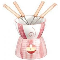 EVA fondue ceramica pink 10 ks