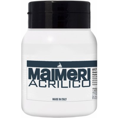 Maimeri Acrilico akrylová barva platinum white 017 500 ml – Hledejceny.cz