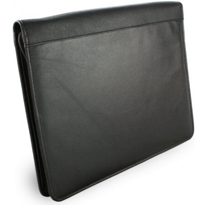 Arwel Černá kožená zipová spisovka A4 119-0325-60 – Zboží Živě