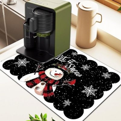 CAIJ Odkapávací podložka na nádobí, kuchyňská odkapávací podložka 40x60cm podložka pod kávovar, – Zboží Dáma