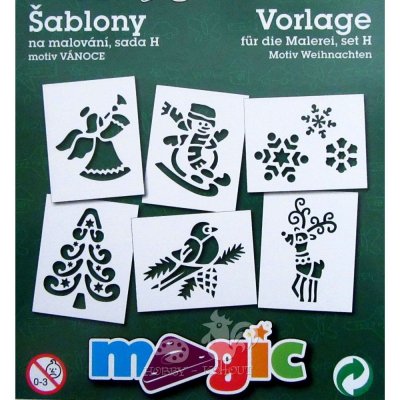 Papírové šablony sada H Vánoce – Hledejceny.cz