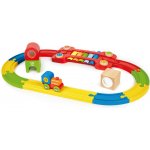 Hape Vláčkodráha s xylofonem barevná 14ks – Zboží Dáma