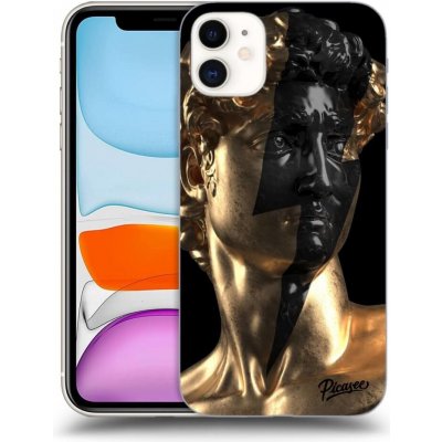 Pouzdro Picasee silikonové Apple iPhone 11 - Wildfire - Gold černé – Sleviste.cz