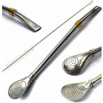 Mercedes Titanium bombilla se zlatým prstencem 19 cm stěteček – Zboží Dáma