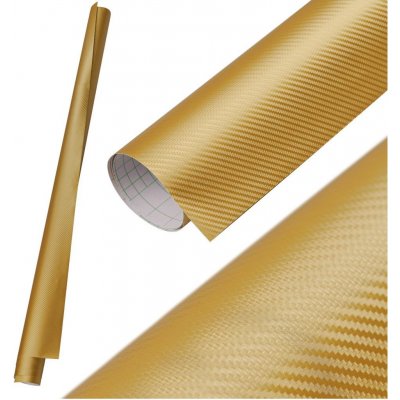 FOLIA OKLEINA CARBON 3D KARBON GOLD 1,27x28m – Zbozi.Blesk.cz