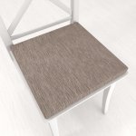 Biante BKM-303 Šedohnědý melír -38 x 38 x 3 cm Čtvercový podsedák – Zboží Dáma