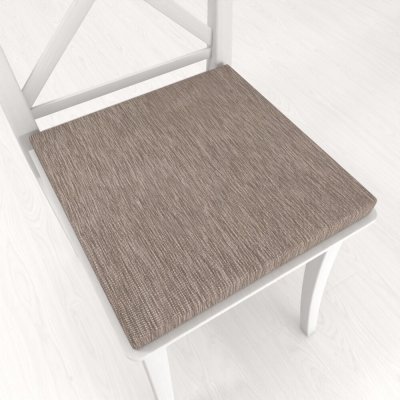 Biante BKM-303 Šedohnědý melír -38 x 38 x 3 cm Čtvercový podsedák – Zboží Dáma