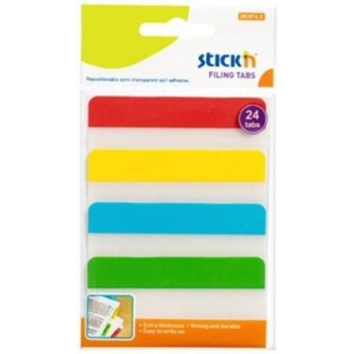 Záložky samolepicí Stick´n 38x76 mm, plast, 4x6 ks, mix – Hledejceny.cz