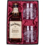 Jack Daniel's Honey Onte Crystal Kometa 0,33 l (dárkové balení 2 sklenice) – Zboží Mobilmania