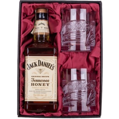 Jack Daniel's Honey Onte Crystal Kometa 0,33 l (dárkové balení 2 sklenice) – Zbozi.Blesk.cz