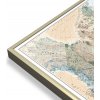 Nástěnné mapy National Geographic Kanada - nástěnná mapa Executive 97 x 81 cm Varianta: mapa v hliníkovém rámu, Provedení: zlatý matný rám