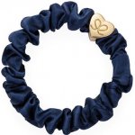 By Eloise London Gold Heart Silk Scrunchie Leopard barva Black – Zboží Mobilmania