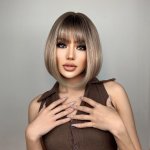 Sima mikádo paruka s ofinou Zářivá ombré blond – Zboží Dáma Sima mikádo paruka s ofinou Zářivá ombré blond – Zboží Dáma