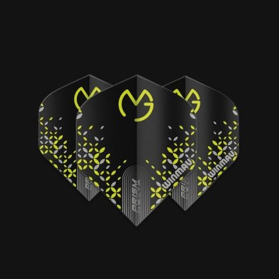 Winmau Prism Delta MvG Black Green & Grey Flights – Zboží Dáma