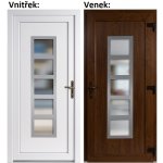 Soft Lucy Inox Zlatý dub/bílé pravé 100 x 210 cm – Hledejceny.cz