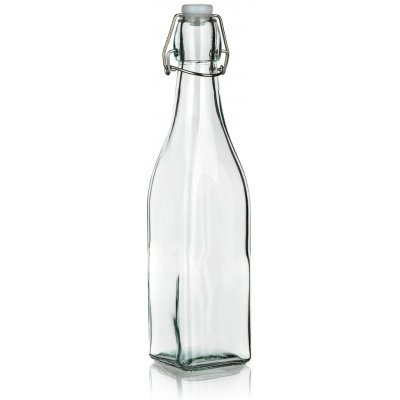 Láhev s pákovým uzávěrem 500ml hranatá skleněná YARA – Hledejceny.cz
