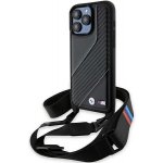 BMW iPhone 15 Pro hardcase M Edition Carbon Stripe & Strap černé – Hledejceny.cz