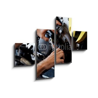 Obraz 4D čtyřdílný - 120 x 90 cm - handyman tools ruční nástroje – Hledejceny.cz