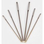 Tupé jehly na vyšívání - 6 ks - č. 18 - 22 - délka 3,7 - 5 cm – Zboží Dáma