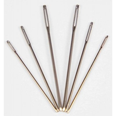 Tupé jehly na vyšívání - 6 ks - č. 18 - 22 - délka 3,7 - 5 cm – Zboží Dáma