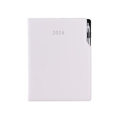 GEP A4 denní 2026 bílá/bílé obšití – Zboží Živě
