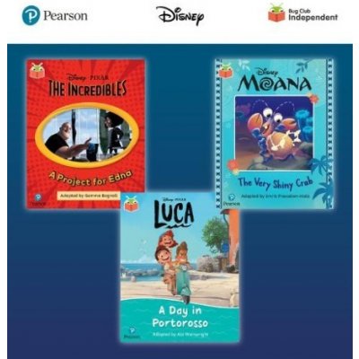 Pearson Bug Club Disney Year 1 Pack A, including decodable phonics readers for phase 5: Finding The Incredibles: A Project for Edna, Moana: The Very S – Zboží Mobilmania