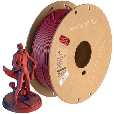 Polymaker PLA Dualcolor Red/Drak Blue 1,75mm 1kg – Zboží Živě