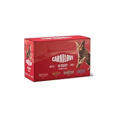 VAFO Praha s.r.o. Carnilove Cat Pouch Gravy Multipack 12 x 85 g – Hledejceny.cz