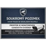 ⚠️ Cedule Soukromý pozemek – vstup pouze se souhlasem majitele (na šířku) - A4 - 21x30 cm / Hliníkový sendvič tl. 3mm – Hledejceny.cz