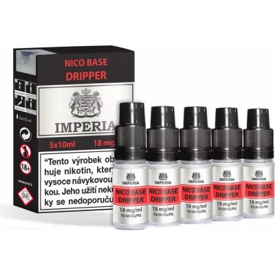 IMPERIA Nico Base Dripper PG30/VG70 18mg 5x10ml – Zboží Mobilmania