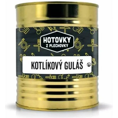 Hotovky z plechovky - Hotové polévky v konzervě 800 ml Kotlíkový guláš – Hledejceny.cz