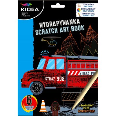 DERFORM Škrabací obrázek 180x260/6 listů Auta Kidea – Hledejceny.cz