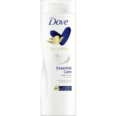 Dove Body Love Essential Care hydratační mléko pro suchou pokožku 400 ml – Zboží Dáma