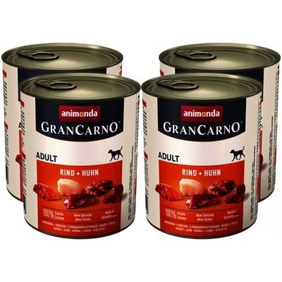 Animonda GranCarno Original Adult hovězí a kuře 4 x 0,8 kg – Hledejceny.cz