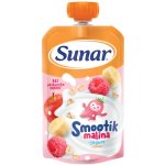 SUNAR Smootík kapsička malina, jogurt, ovesné vločky 12m+ 120 g – Zboží Dáma