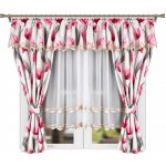 BytoTex Hotová záclona se závěsem Tulipány II, 400x160 cm – Hledejceny.cz